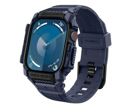Etui / obudowa na smartwatcha Spigen Rugged Armor ”Pro” Apple Watch 10 (46 Mm) Navy Blue